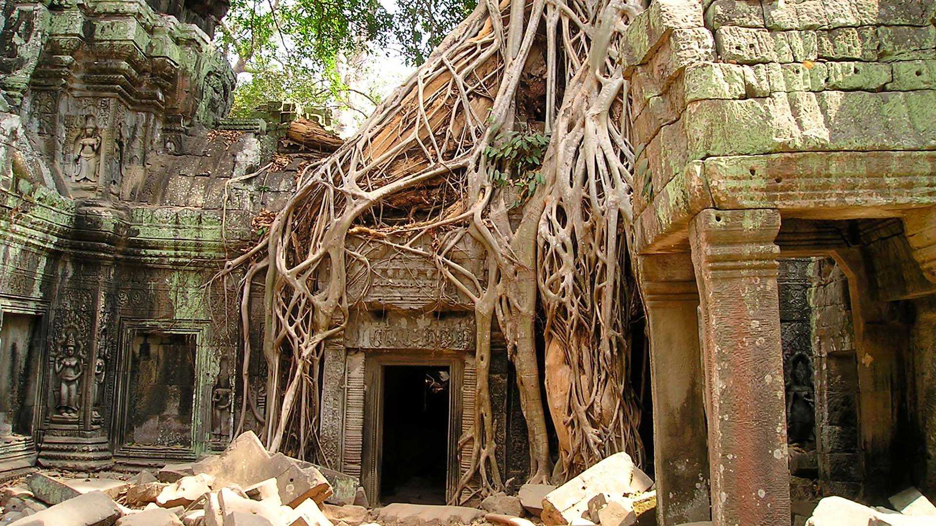 O Camboja é lar do mais importante sítio arqueológico da arquitetura Khmer.